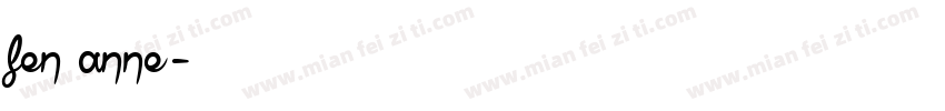 fen anne字体转换